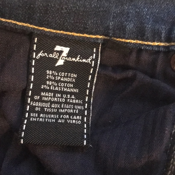 7 for all mankind “cropped boot” jeans - Picture 6 of 8